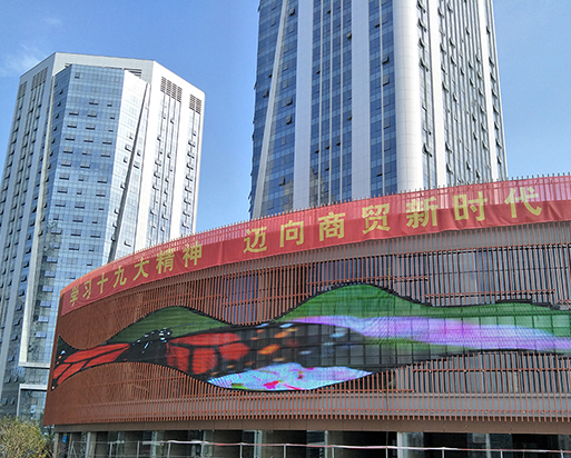南昌新洪城项目，430平米格栅屏